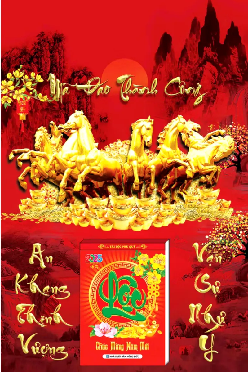 lịch gỗ mã đáo thành công