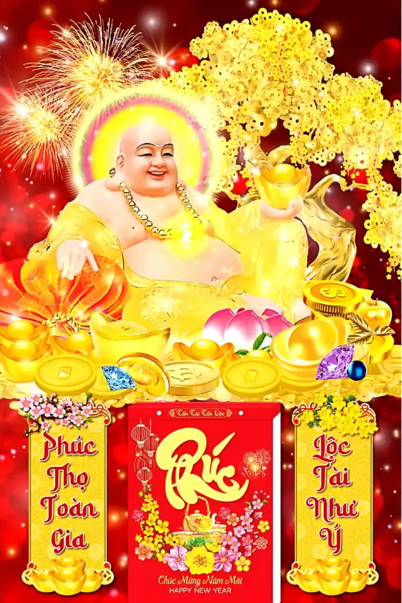 lịch treo tường phật di lặc