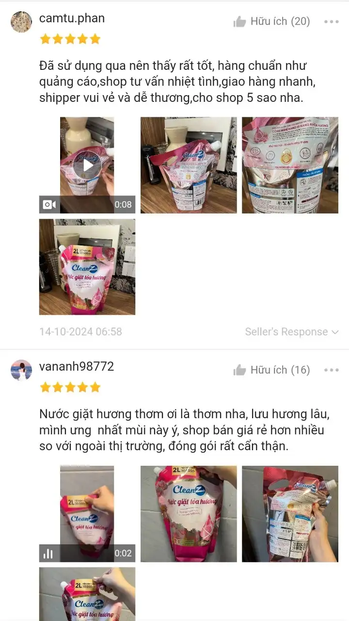review nước giặt cleanz